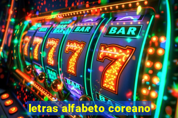 letras alfabeto coreano